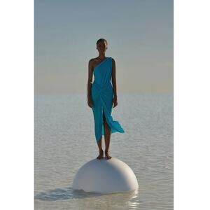 BAOBAB‎ Dress Womens Large Blue Lazuli Miamar Coverup Maxi